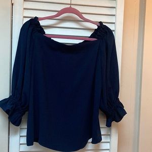 Trina Turk Equinox Navy Top size M